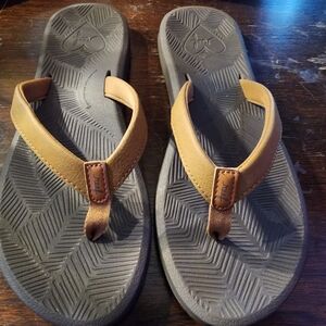 Reef Brown and Black Flip Flops